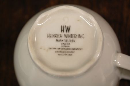 (n-6525/3) Heinrich Winterling Marktleuthen, puuviljadega tassid-taldrikud, 6tk