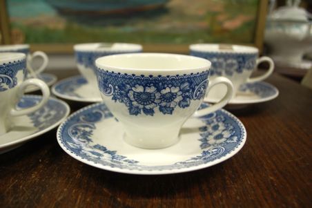 (n-3973) Bavaria Marktleuthen Winterling, Caracolor, kohvitassid-taldrikud, 5tk