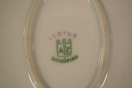 (L-843/6) Lidköping Lotus, ovaalsed suured vaagnad, 3tk komplektis
