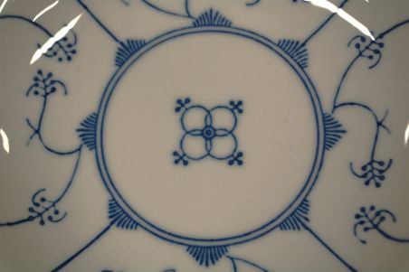 (n-4049/3) Jäger Eisenberg Original Blau Saks, õlelille mustriga supi-pastataldrikud, 4tk