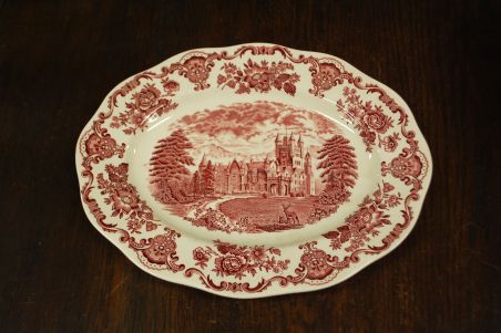 (n-4159) Enoch Wedgwood LTD, Royal homes of Britain, suur ovaalne  vaagen