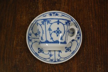 (n-4049/4) Jäger Eisenberg Original Blau Saks, õlelille mustriga kohvitassid-taldrikud, 2tk