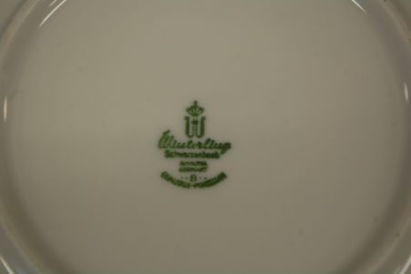 (n-4126/2) Bavaria Winterling Schwarzenbach, õlelille mustriga kohvitassid-taldrikud, 4tk