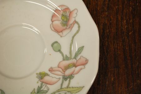 (n-4543) Gallo Galerie de Porcelaine Villeroy & Boch Group "Punane moon", kohvitassid-taldrikud, 4tk