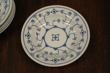 (n-4649) Jäger Eisenberg Original Blau Saks, õlelille mustriga supi-pastataldrikud, 6tk 2
