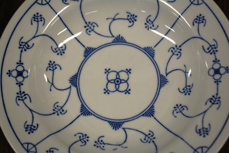 (n-4649) Jäger Eisenberg Original Blau Saks, õlelille mustriga supi-pastataldrikud, 6tk