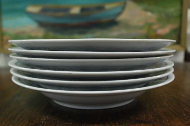 (n-4649) Jäger Eisenberg Original Blau Saks, õlelille mustriga supi-pastataldrikud, 6tk