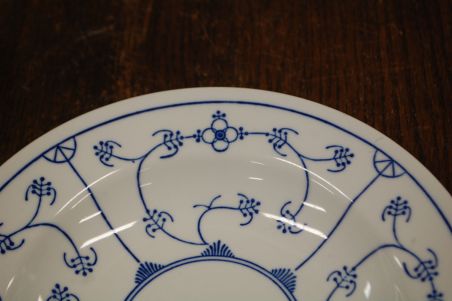 (n-4649) Jäger Eisenberg Original Blau Saks, õlelille mustriga supi-pastataldrikud, 6tk
