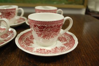 (n-7209/14) Villeroy & Boch Fasan kohvitassid-taldrikud, 4tk 2