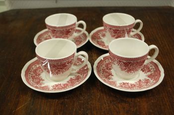 (n-7209/14) Villeroy & Boch Fasan kohvitassid-taldrikud, 4tk