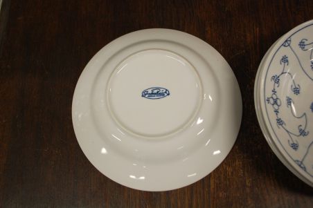 (n-8122/1) Sandra Rich, õlelillemustriga supi-pastataldrikud, 4tk