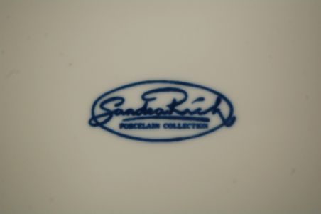 (n-8122/1) Sandra Rich, õlelillemustriga supi-pastataldrikud, 4tk