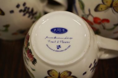 (n-8154) JBS Home Collection "Fruit & Flowers" kruusid, 3tk