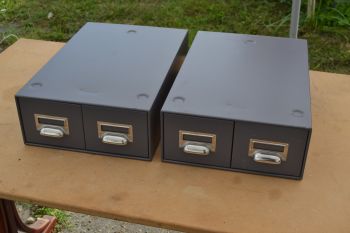 (n-8164) Metallist kartoteegikapid, 2 tk komplektis