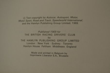 (n-8166) Grand Prix, British Racing Drivers Club 1968/9
