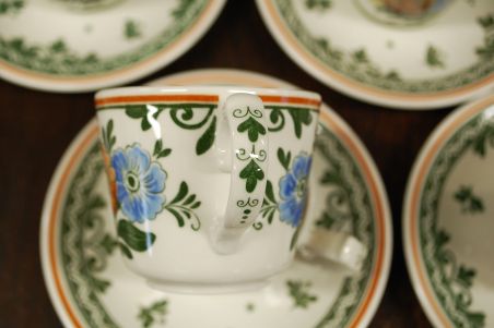 (n-8168/1) Villeroy & Boch Alt Amsterdam, kohvitassid-taldrikud 6tk