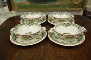 (n-8168/4) Villeroy & Boch Alt Amsterdam, puljongiikausid-taldrikud 4tk