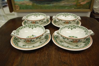 (n-8168/4) Villeroy & Boch Alt Amsterdam, puljongiikausid-taldrikud 4tk
