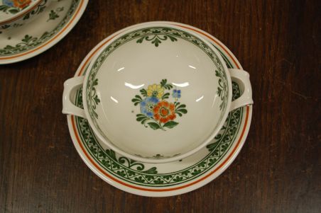 (n-8168/4) Villeroy & Boch Alt Amsterdam, puljongiikausid-taldrikud 4tk