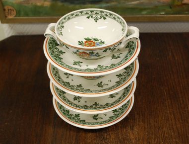 (n-8168/4) Villeroy & Boch Alt Amsterdam, puljongiikausid-taldrikud 4tk