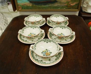 (n-8168/5) Villeroy & Boch Alt Amsterdam, puljongiikausid-taldrikud 5tk