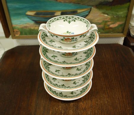 (n-8168/5) Villeroy & Boch Alt Amsterdam, puljongiikausid-taldrikud 5tk