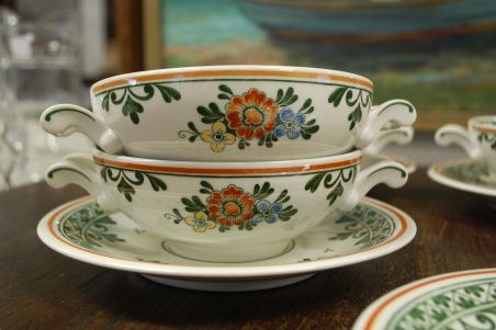 (n-8168/5) Villeroy & Boch Alt Amsterdam, puljongiikausid-taldrikud 5tk