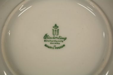 (n-8177/1) Winterling Kirchenlamitz, viinamarjalehetedega kohvitassid-taldrikud, 6tk
