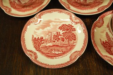 (n-8178/2) Johnson Brothers, Old Britain Castles, kohvitassid-taldrikud, 5tk