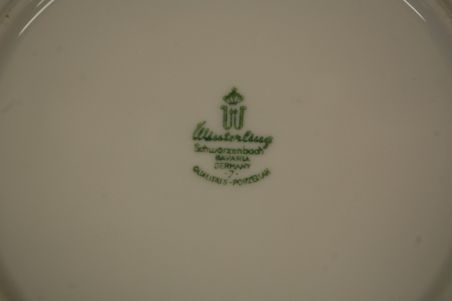(n-8179/1) Bavaria Winterling Schwarzenbach, õlelille mustriga salatitaldrikud, 4tk