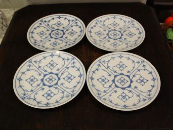 (n-8179/1) Bavaria Winterling Schwarzenbach, õlelille mustriga praetaldrikud, 4tk