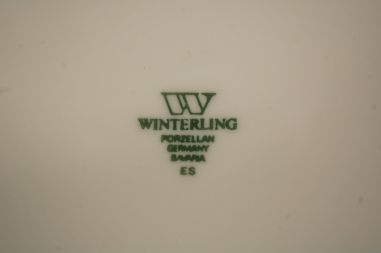 (n-8179/1) Bavaria Winterling Schwarzenbach, õlelille mustriga praetaldrikud, 4tk