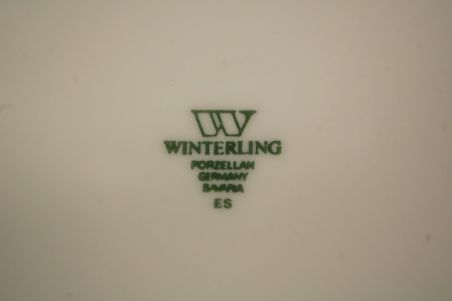 (n-8179/1) Bavaria Winterling Schwarzenbach, õlelille mustriga praetaldrikud, 4tk