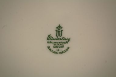 (n-8179/1) Bavaria Winterling Schwarzenbach, õlelille mustriga praetaldrikud, 4tk