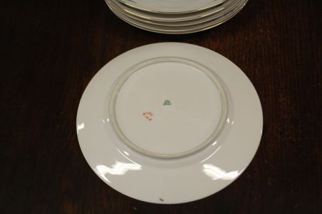 (n-8184/1) KPM Waldenburg, käsitsiviimistletud uhked praetaldrikud, 6tk