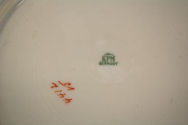 (n-8184/1) KPM Waldenburg, käsitsiviimistletud uhked praetaldrikud, 6tk
