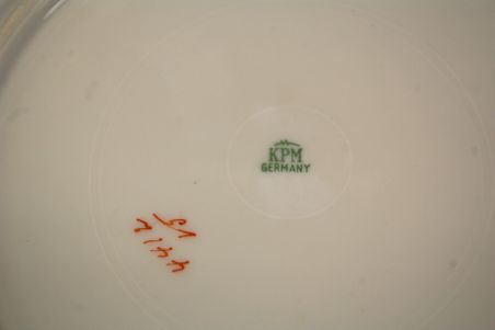 (n-8184/1) KPM Waldenburg, käsitsiviimistletud uhked praetaldrikud, 6tk