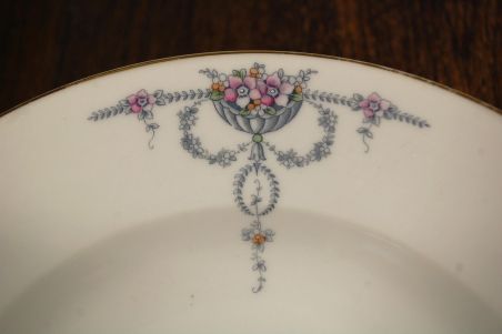 (n-8184/2) KPM Waldenburg, käsitsiviimistletud uhked supi-pastataldrikud, 6tk