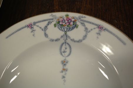 (n-8184/2) KPM Waldenburg, käsitsiviimistletud uhked supi-pastataldrikud, 6tk