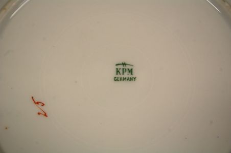 (n-8184/3) KPM Waldenburg, käsitsiviimistletud uhked supi-pastataldrikud, 2tk