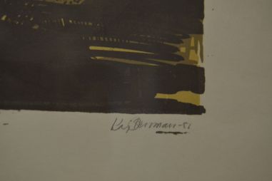 (L-869) Nummerdatud, signeeritud trükk aastast 1956
