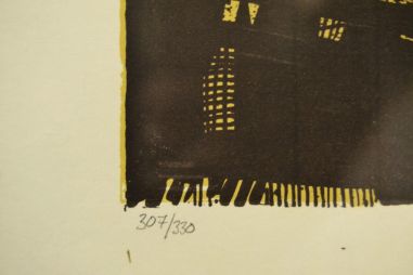 (L-869) Nummerdatud, signeeritud trükk aastast 1956