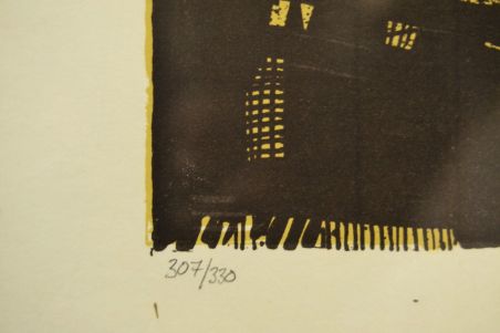 (L-869) Nummerdatud, signeeritud trükk aastast 1956