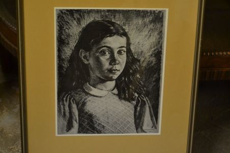 (P-1157) Viiralt trükirepro Catherine Boullairei portree ,  Rootsis välja antud trükirepro