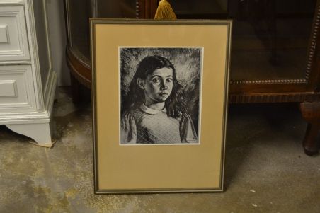 (P-1157) Viiralt trükirepro Catherine Boullairei portree ,  Rootsis välja antud trükirepro