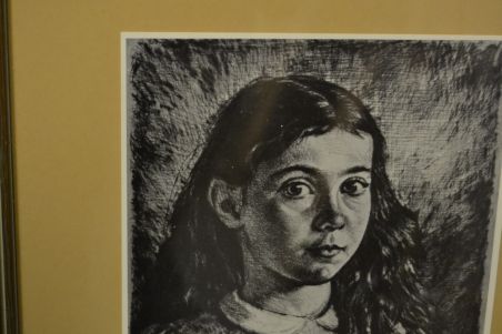 (P-1157) Viiralt trükirepro Catherine Boullairei portree ,  Rootsis välja antud trükirepro