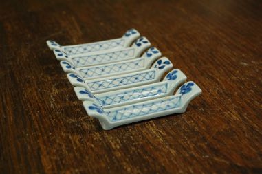 (n-8204) Royal Copenhgen Aluminia "Tranquebar" võikoerad nr 11/1128, 6tk