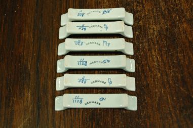 (n-8204) Royal Copenhgen Aluminia "Tranquebar" võikoerad nr 11/1128, 6tk