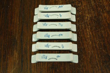 (n-8204) Royal Copenhgen Aluminia "Tranquebar" võikoerad nr 11/1128, 6tk