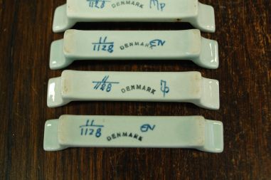 (n-8204) Royal Copenhgen Aluminia "Tranquebar" võikoerad nr 11/1128, 6tk